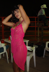 Carme Mini Dress Hot Pink