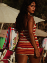 Tala Mini Dress Fushia Multi