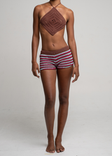 Bulawan Short & Crop Set Brown