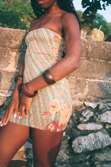 Batik Tube Dress Garis