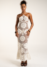 Buana Long Dress White