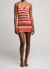 Tala Mini Dress Fushia Multi