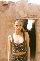 Baia Crop Top Chocolate