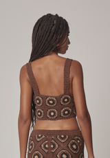 Baia Crop Top Chocolate