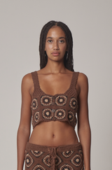 Baia Crop Top Chocolate