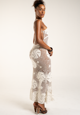 Buana Long Dress White