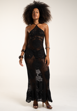 Buana Long Dress Black