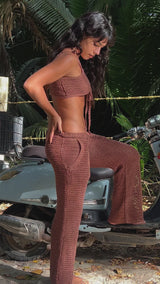 Mayumi Pant & Top Set Chocolate