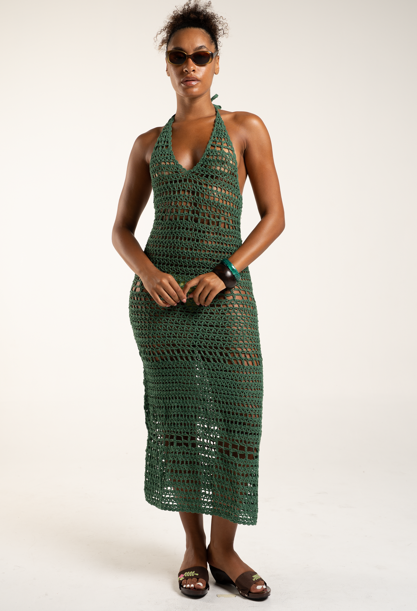 Sumba Dress | Open Back Crochet Dress